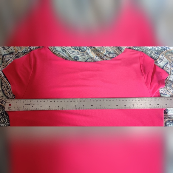 Joseph Ribkoff Fuchsia Layered Midi Dress - Picture 9 of 10